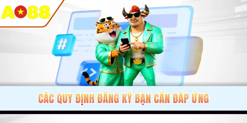 Các quy định đăng ký bạn cần đáp ứng